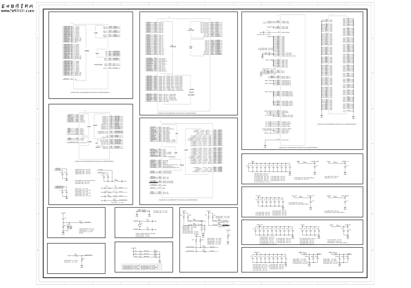 组装机采用TP.MS338.PB752主板电路原理图-1 组装机采用TP.MS338.PB752主板电路原理图-1