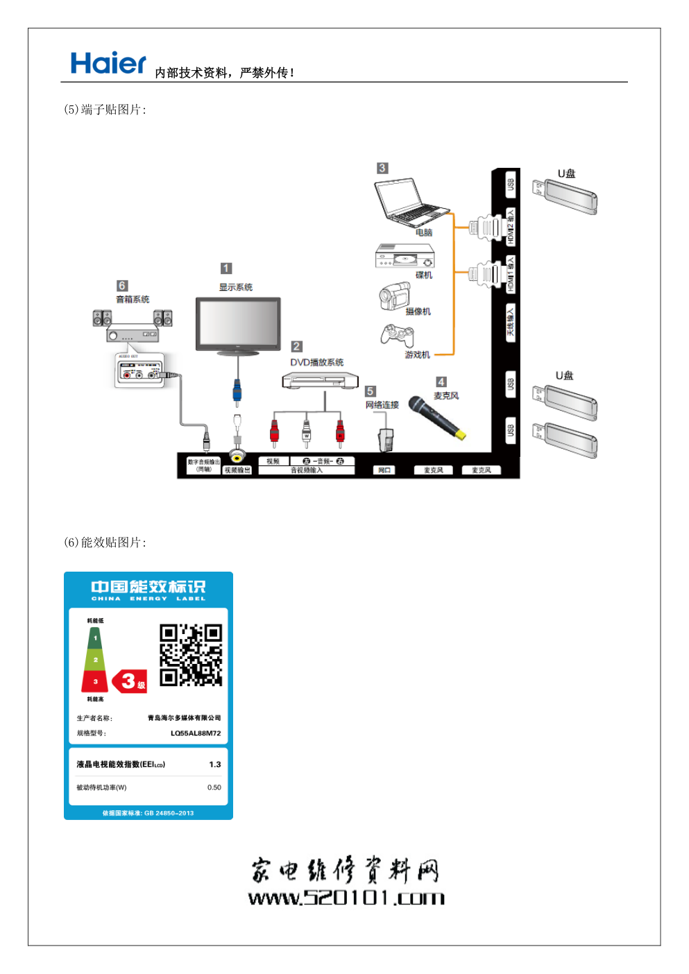 海尔LQ55AL88M72液晶电视维修手册-4 海尔LQ55AL88M72液晶电视维修手册-4