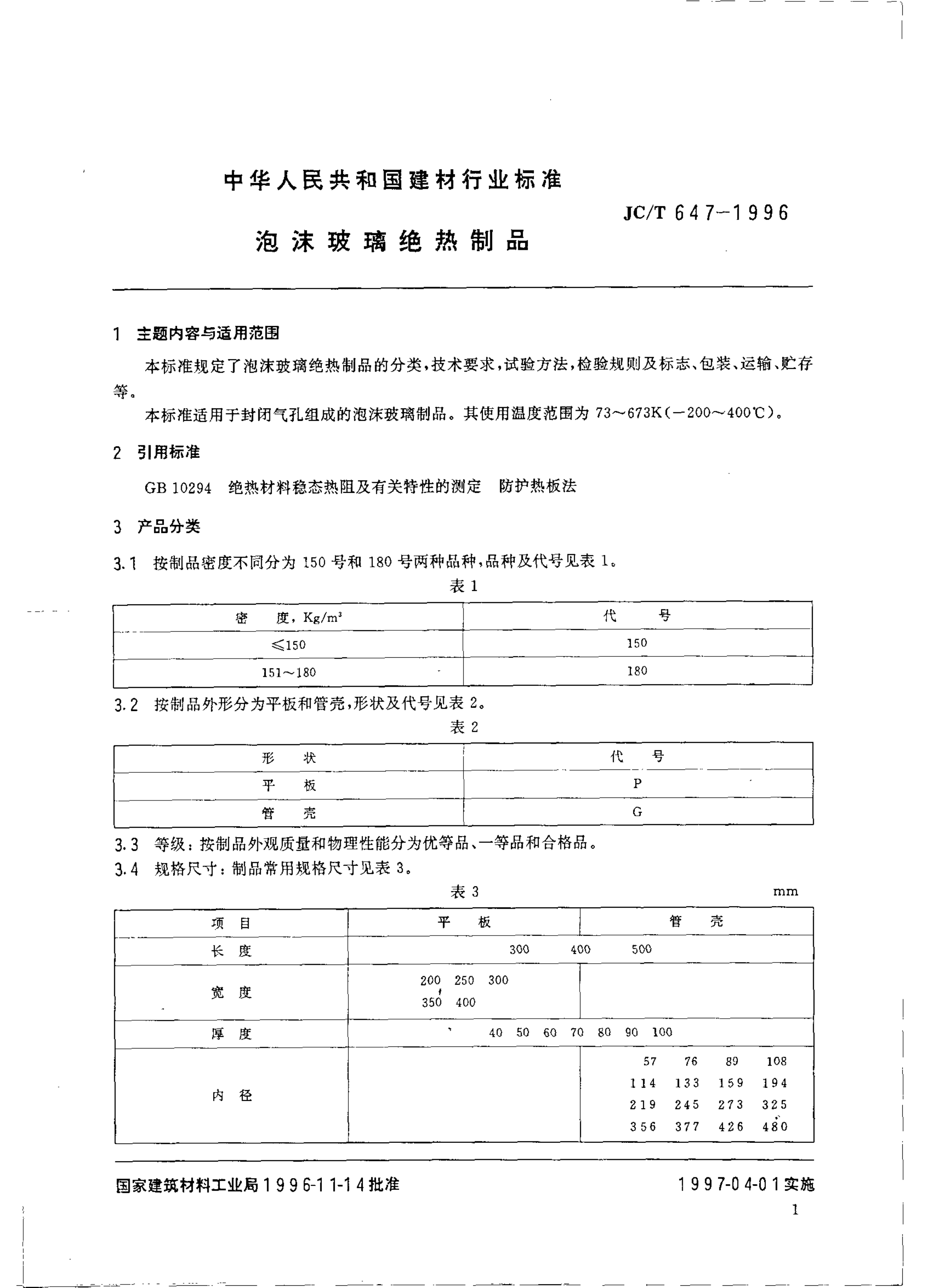 JCT 647-1996 泡沫玻璃绝热制品-2 JCT 647-1996 泡沫玻璃绝热制品-2