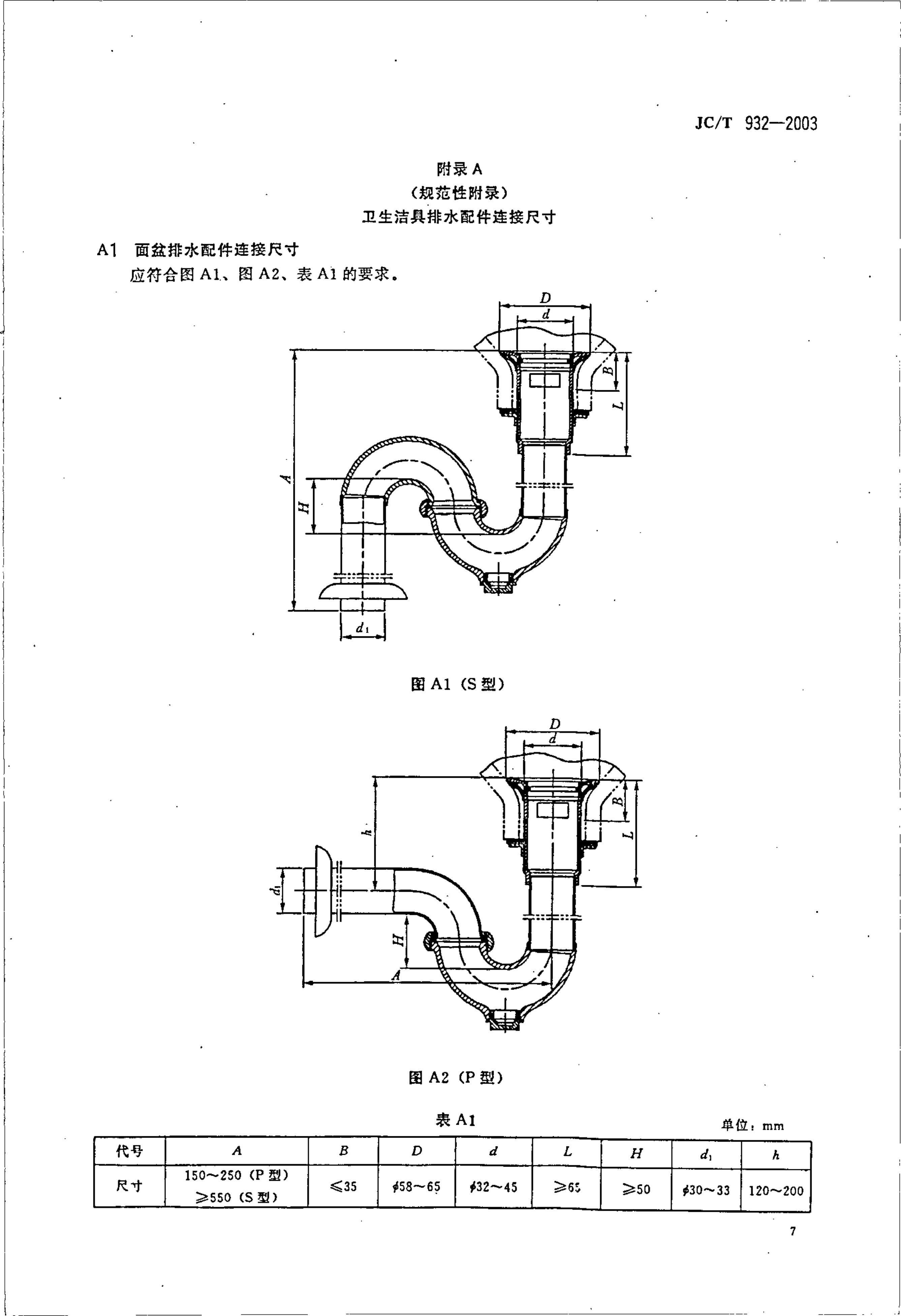 JCT 932-2003 卫生洁具排水配件-8