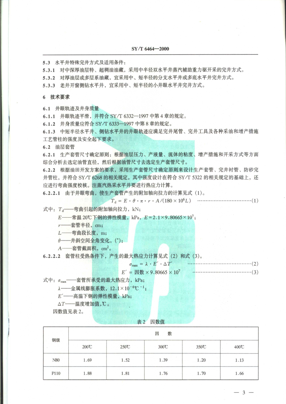 SYT 6464-2000 水平井完井工艺技术要求-4 SYT 6464-2000 水平井完井工艺技术要求-4