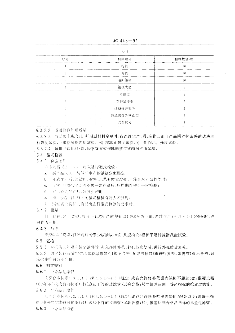 JC 448-1991 钢筋混凝土井管-7 JC 448-1991 钢筋混凝土井管-7