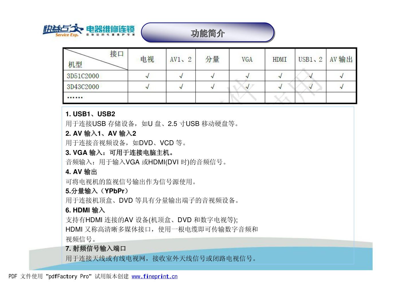 长虹PS42机芯电视维修培训手册-4 长虹PS42机芯电视维修培训手册-4