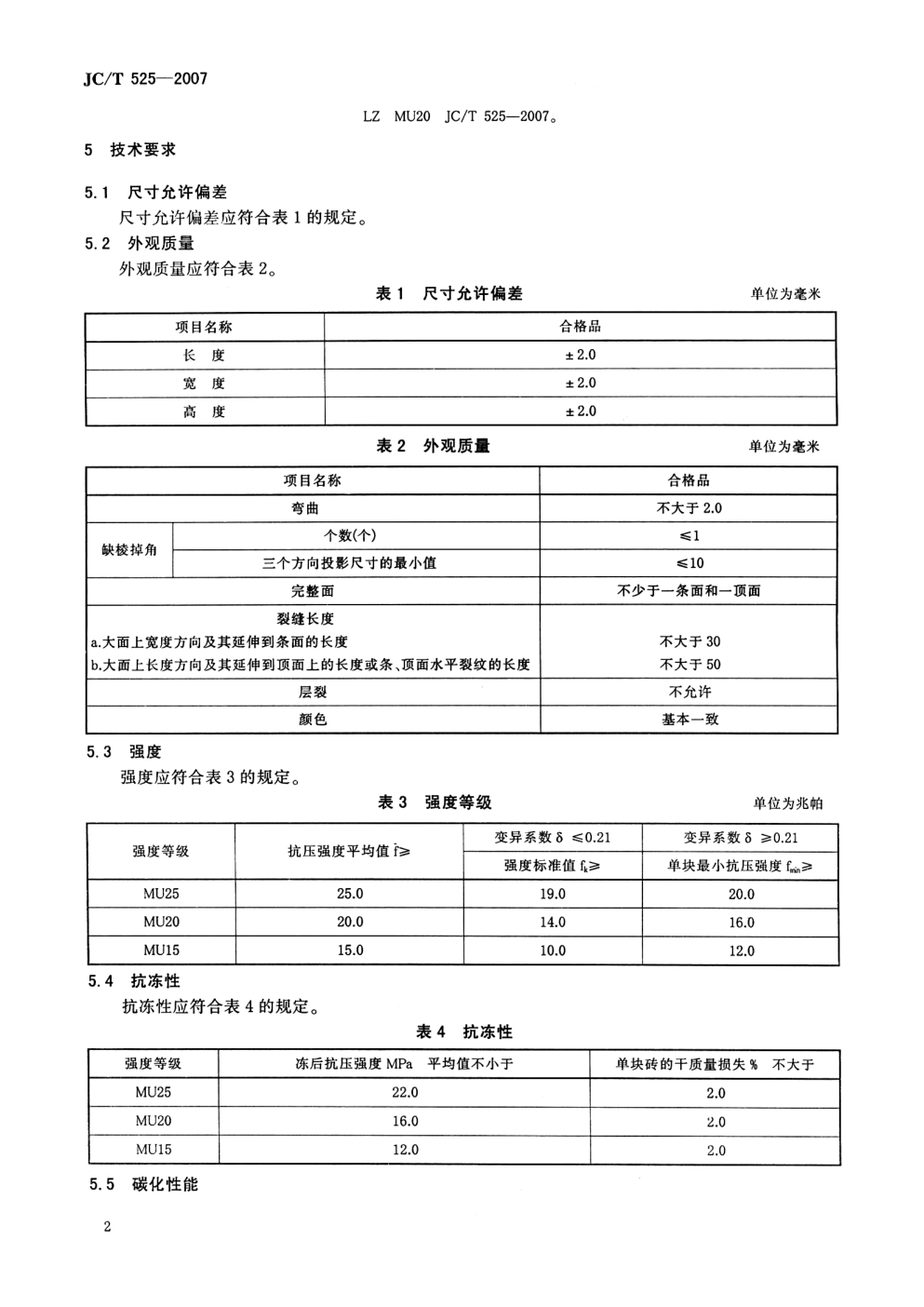JCT 525-2007 炉渣砖-3 JCT 525-2007 炉渣砖-3
