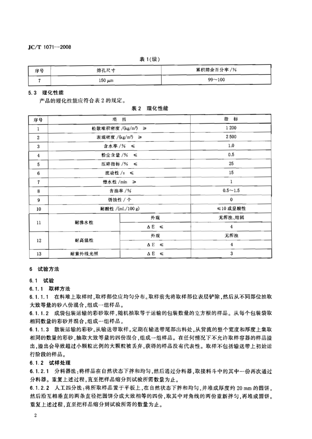 JCT 1071-2008 沥青瓦用彩砂-3 JCT 1071-2008 沥青瓦用彩砂-3