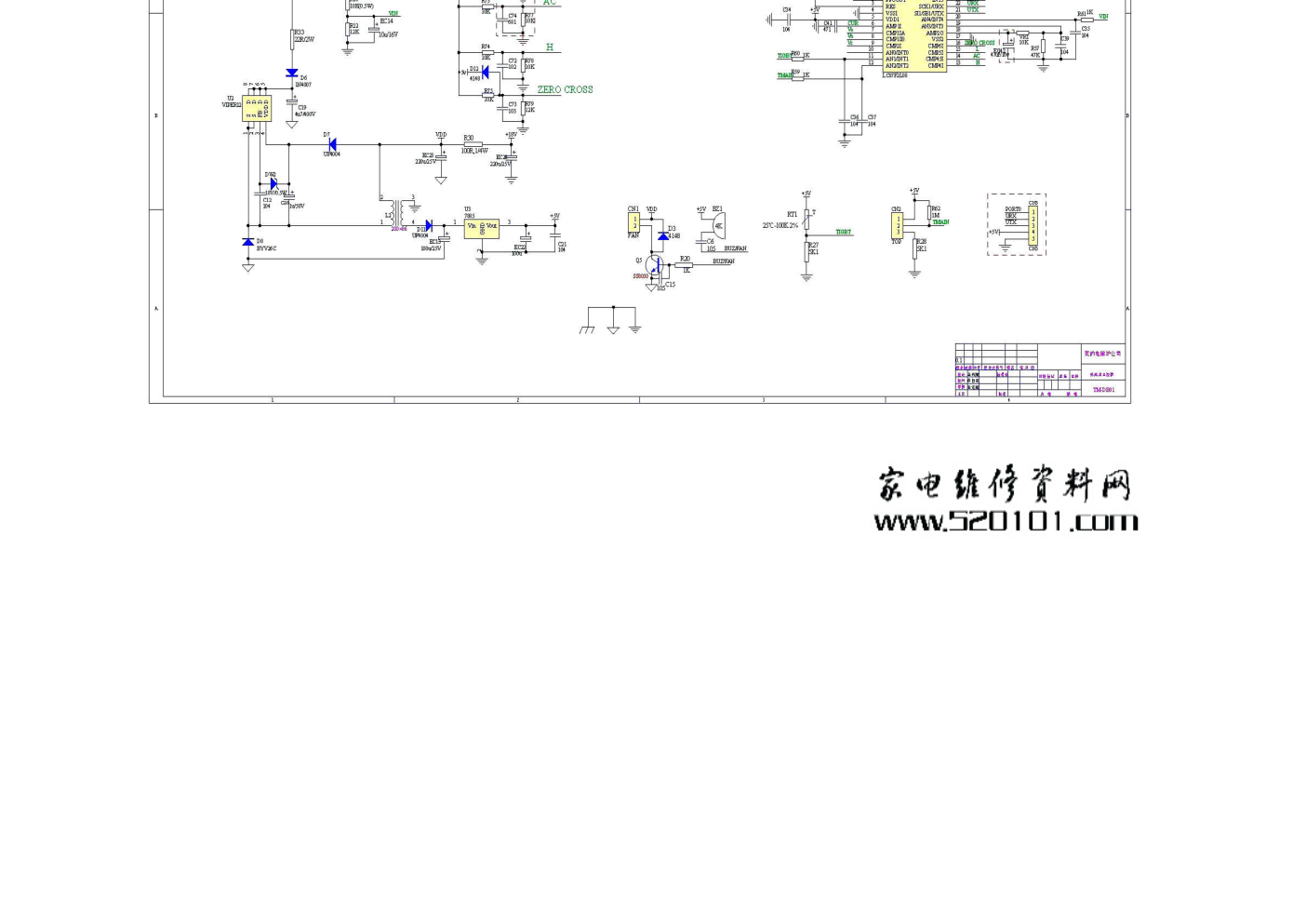 美的C21-RT2104电磁炉电路原理图-1
