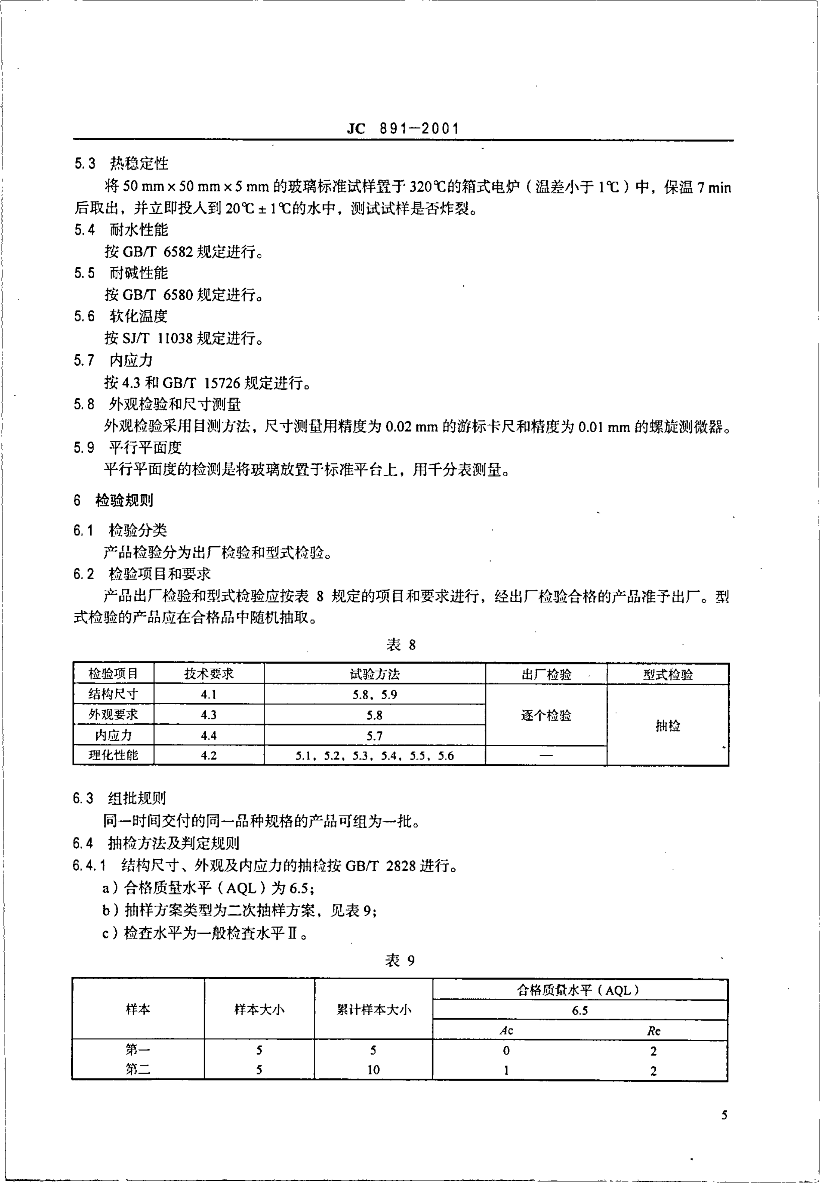 JC 891-2001 高压液位计玻璃-6 JC 891-2001 高压液位计玻璃-6