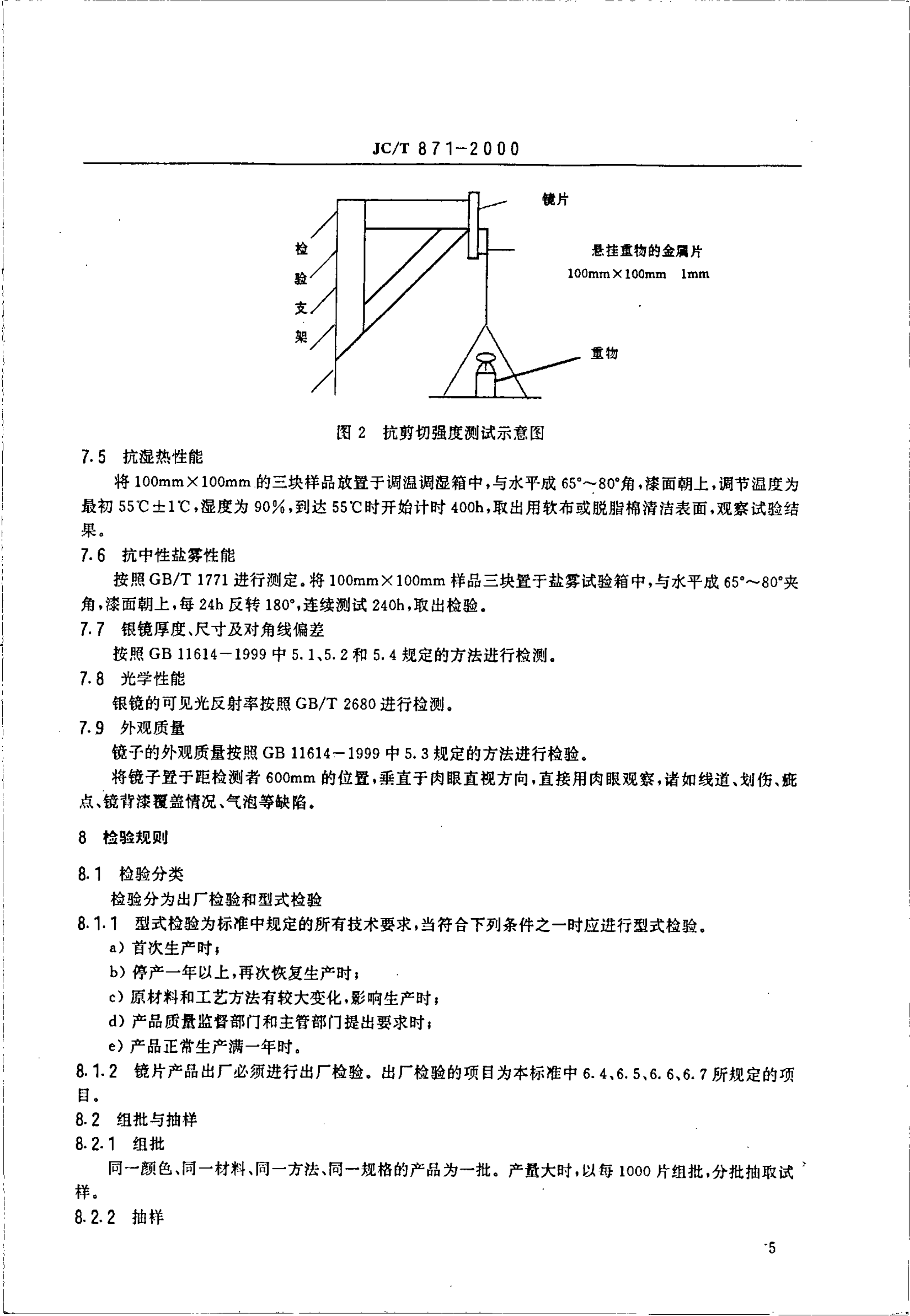 JCT 871-2000 镀银玻璃镜-6 JCT 871-2000 镀银玻璃镜-6